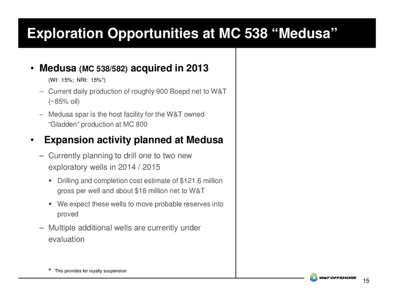 GHS 100 Energy Conference – W&T Offshore Inc. – slide 16