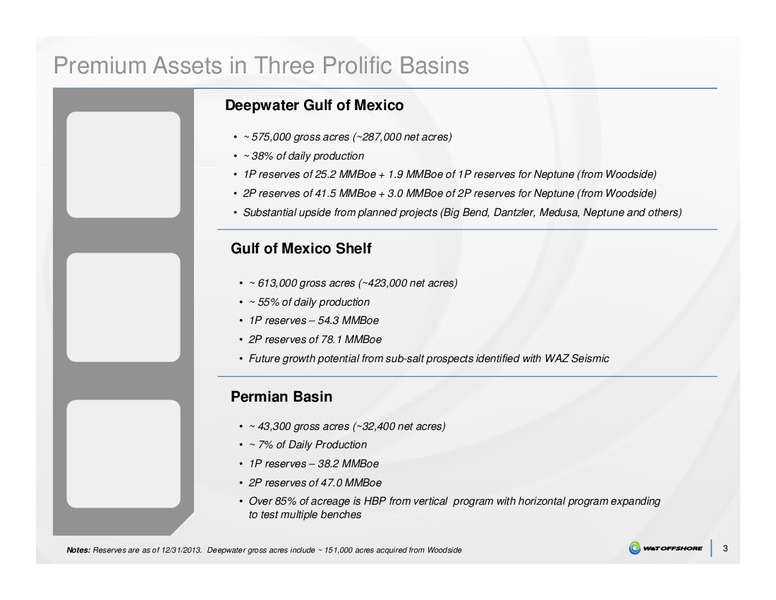 2014 IPAA OGIS Conference – W&T Offshore Inc. – slide 3