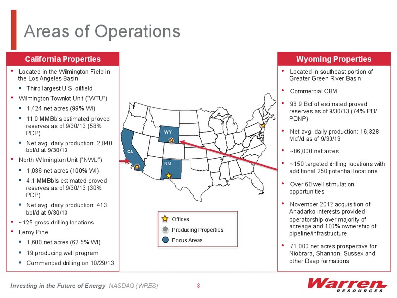 BMO Capital Markets 11th Annual Unconventional Resource Conference – Warren Resources Inc. – slide 7