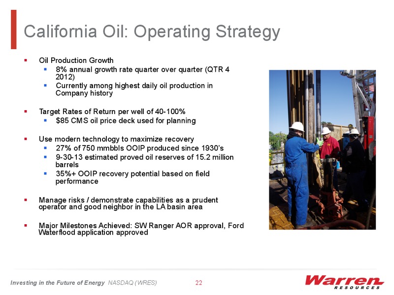BMO Capital Markets 11th Annual Unconventional Resource Conference – Warren Resources Inc. – slide 21