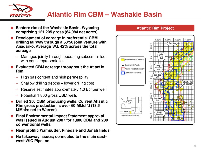 Global Hunter Securities Energy China Metals and Mining Conference – Warren Resources Inc. – slide 22