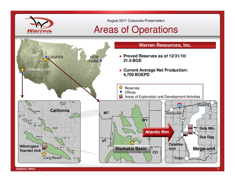 EnerComs 2011 Oil Gas Conference – Warren Resources Inc. – slide 7