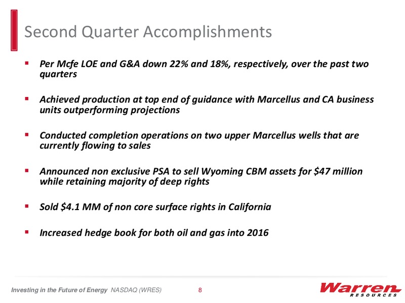 Enercoms The Oil and Gas Conference – Warren Resources Inc. – slide 7