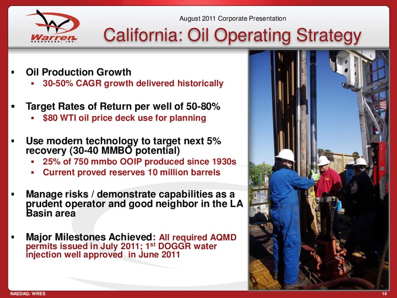 Rodman Renshaw Annual Global Investment Conference – Warren Resources Inc. – slide 14