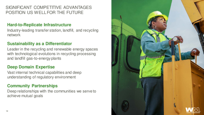 May 2020 Investor Presentation – Waste Management – slide 12