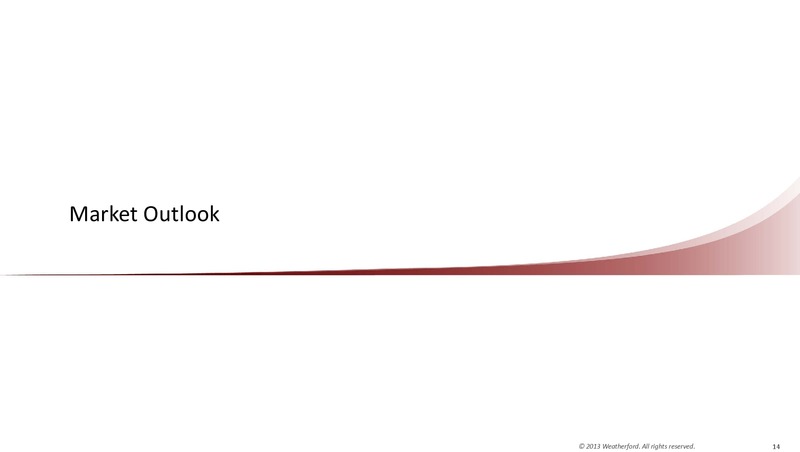 UBS GLOBAL OIL AND GAS CONFERENCE – Weatherford International Ltd. – slide 13