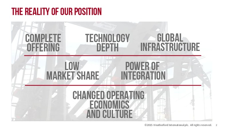 Cowen and Company Annual Energy Conference – Weatherford International Ltd. – slide 2