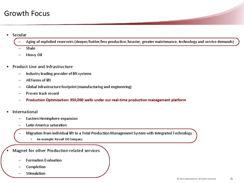 CAPITAL ONE SOUTHCOAST 6TH ANNUAL ENERGY CONFERENCE – Weatherford International Ltd. – slide 16