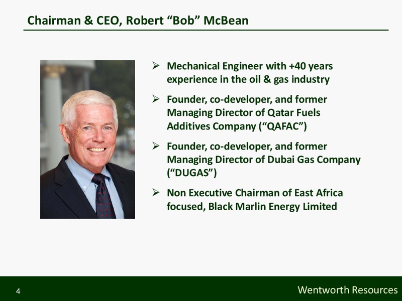 September 2010 Annual General Meeting – Wentworth Resources Ltd – slide 4