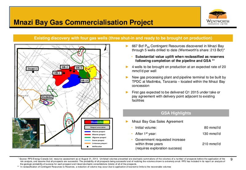 December 2013 Corporate Presentation – Wentworth Resources Ltd – slide 8