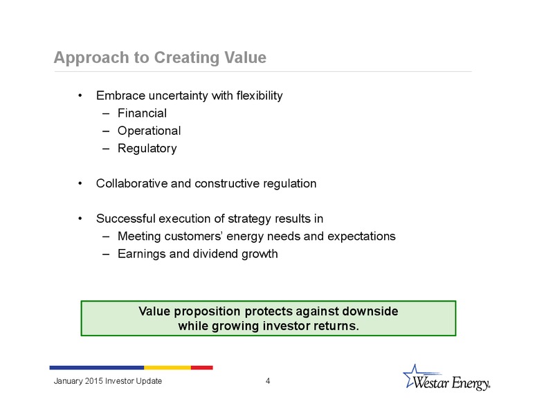 INVESTOR UPDATE – Westar Energy – slide 3