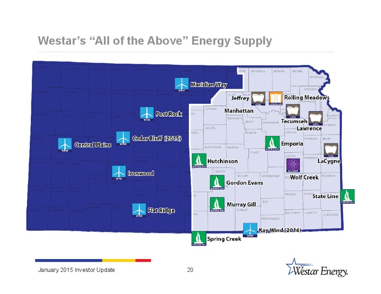 INVESTOR UPDATE – Westar Energy – slide 19