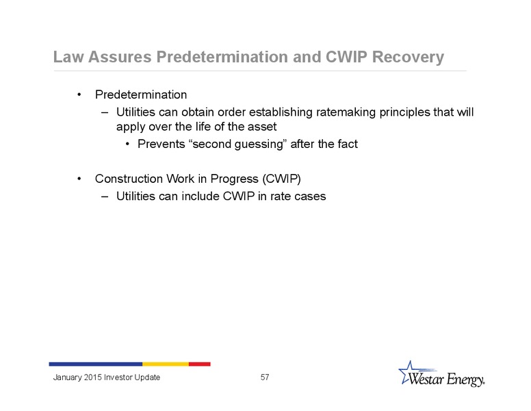 INVESTOR UPDATE – Westar Energy – slide 56