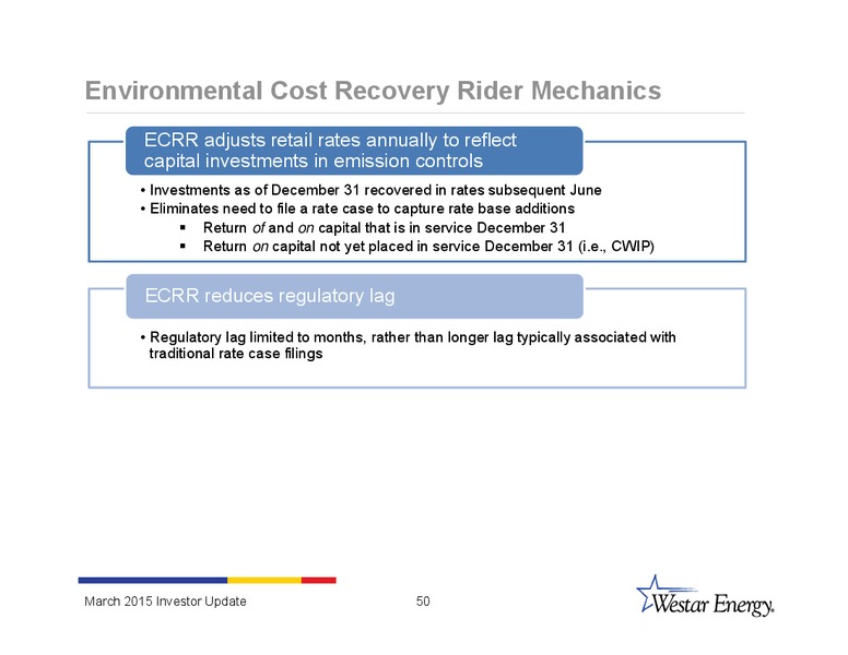 INVESTOR UPDATE – Westar Energy – slide 49