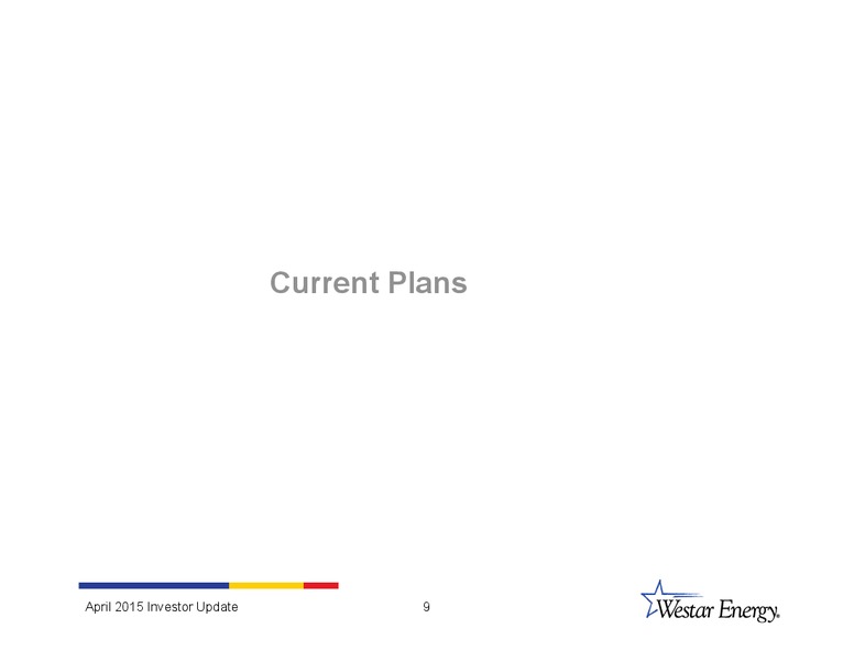 INVESTOR UPDATE – Westar Energy – slide 8