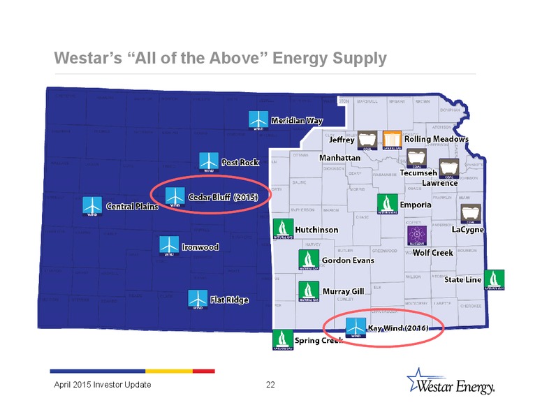INVESTOR UPDATE – Westar Energy – slide 21