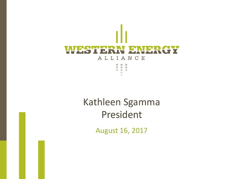 EnerCom The Oil and Gas Conference – Western Energy Alliance – slide 1
