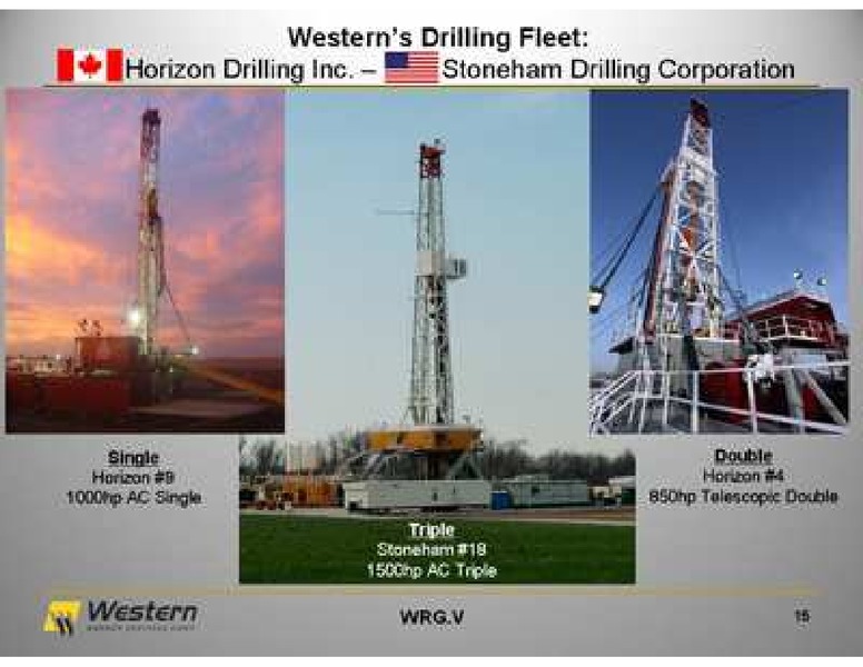 SEPTEMBER 2011 INVESTOR PRESENTATION – Western Energy Services Corp. – slide 15