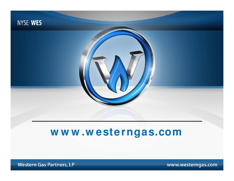 Credit Suisse Group Energy Summit – Western Gas Partners Lp – slide 11