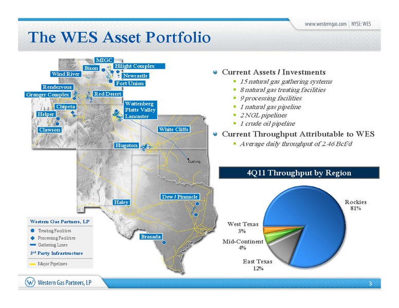 Barclays Capital Investment Grade Energy and Pipeline Conference – Western Gas Partners Lp – slide 2