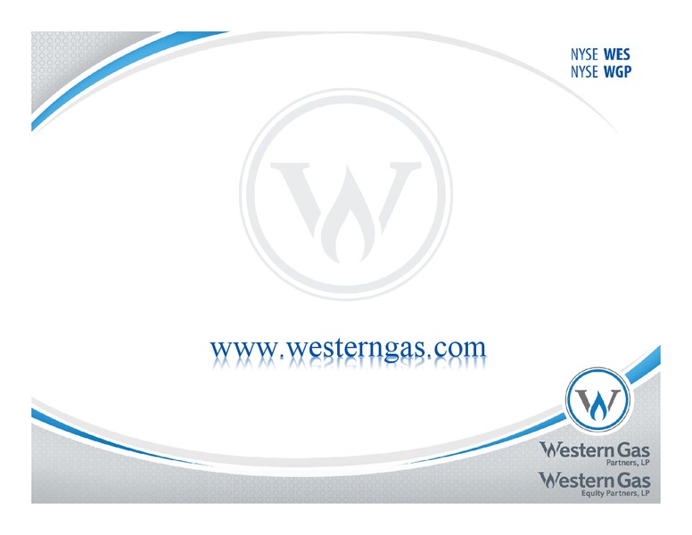 Q1 2013 Earnings Call – Western Gas Partners Lp – slide 6