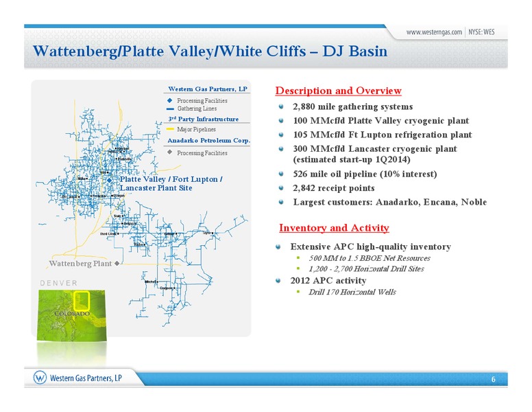 NAPTP 2012 Investor Presentation – Western Gas Partners Lp – slide 5