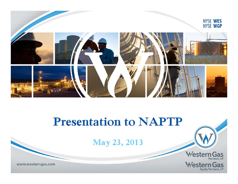 2013 MLP Investor Conference – Western Gas Partners Lp – slide 1