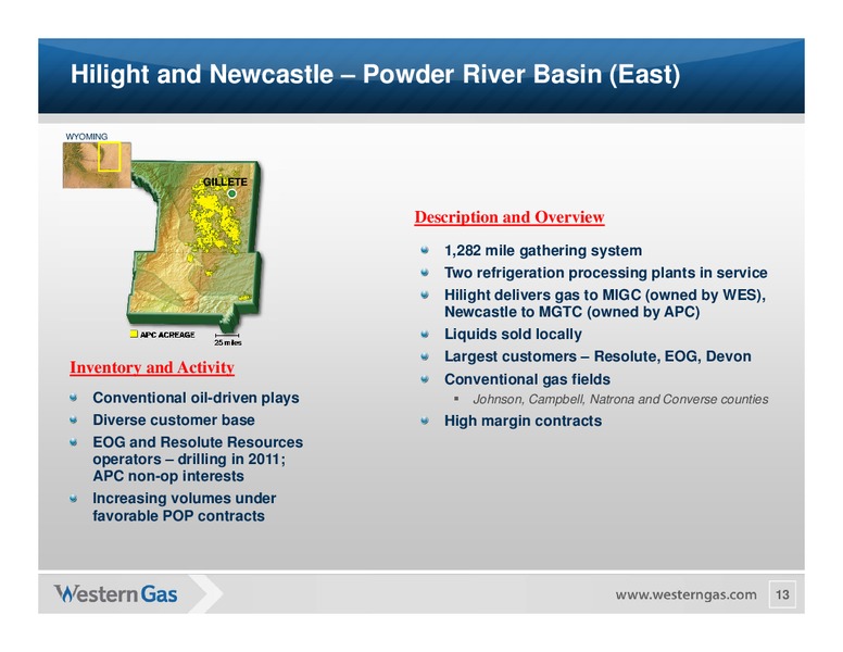 Wells Fargo Securities Energy Symposium – Western Gas Partners Lp – slide 12