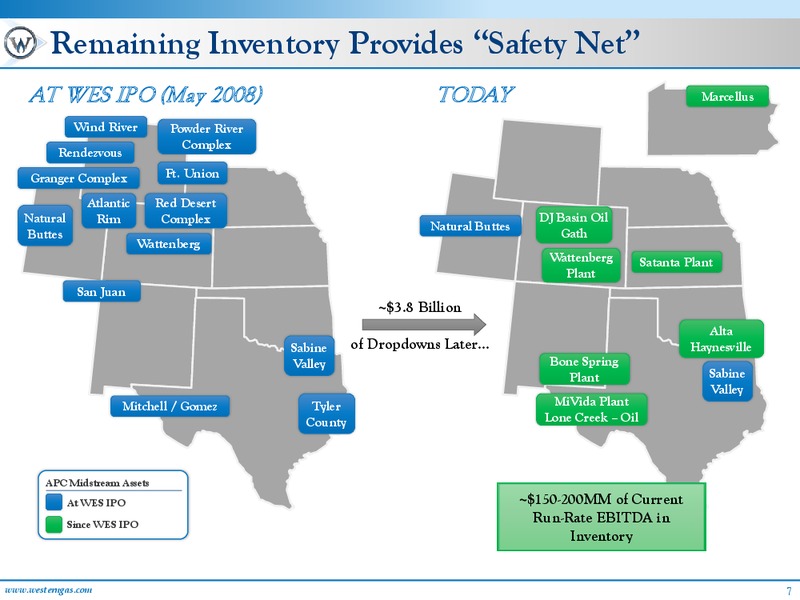 June 2016 MLPA Investor Conference Presentation – Western Gas Partners Lp – slide 6