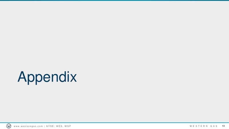 Jefferies Energy Conference – Western Gas Partners Lp – slide 12