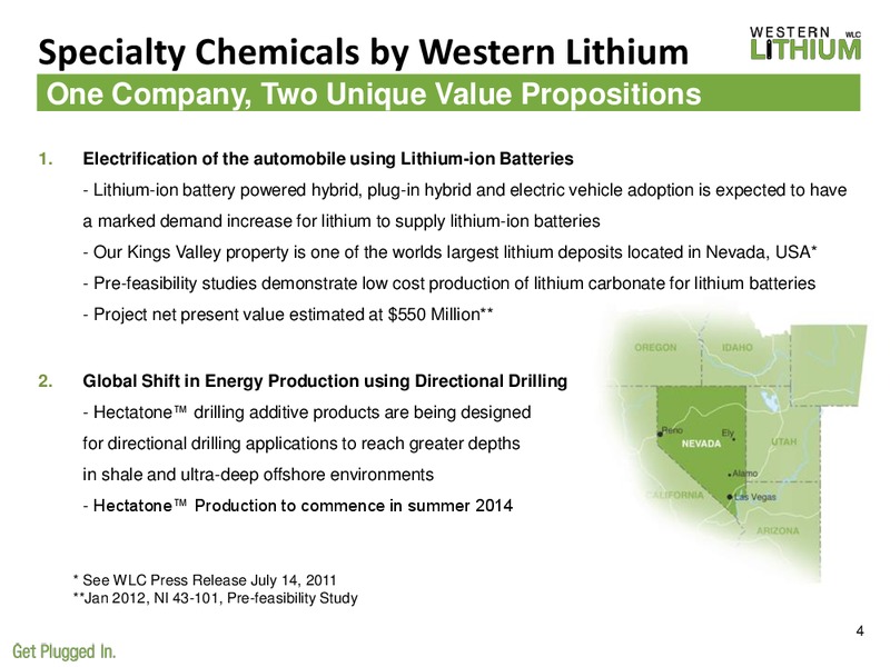 ENERCOM CONFERENCE – Western Lithium USA Corporation – slide 3