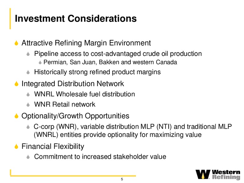 Cowen & Company Permian Basin Oilfield Tour – Western Refining Logistics, Lp – slide 4