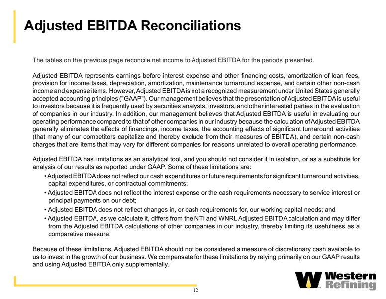 Q1 2014 EARNINGS CALL – Western Refining Logistics, Lp – slide 11