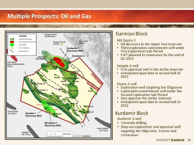 PROACTIVE INVESTORS ONE2ONE INVESTOR FORUM – Western Zagros – slide 10