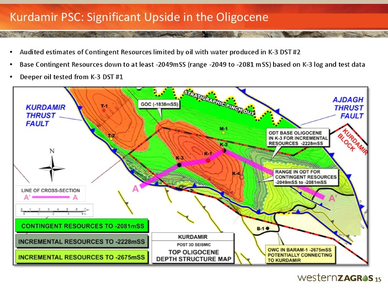 JUNE 2015 CORPORATE PRESENTATION – Western Zagros – slide 15