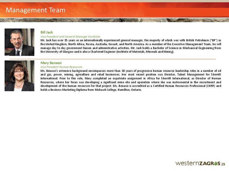 June 2015 Corporate Presentation – Western Zagros – slide 29