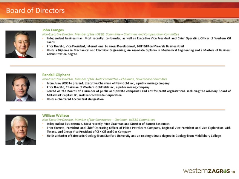 July 2016 Corporate Presentation – Western Zagros – slide 18