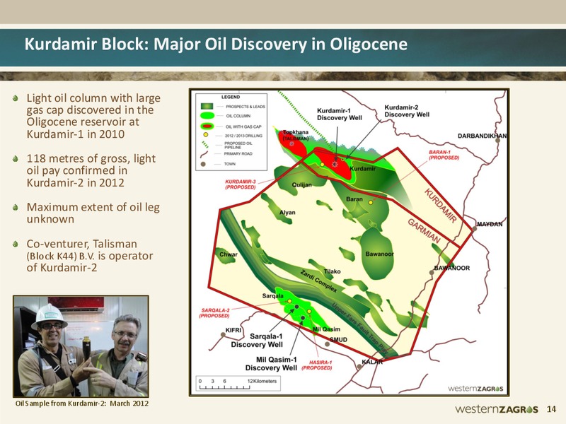 SEPTEMBER 2012 CORPORATE PRESENTATION – Western Zagros – slide 13