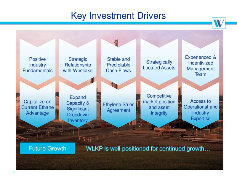 June 2016 MLPA Investor Conference Presentation – Westlake Chemical Partners – slide 17