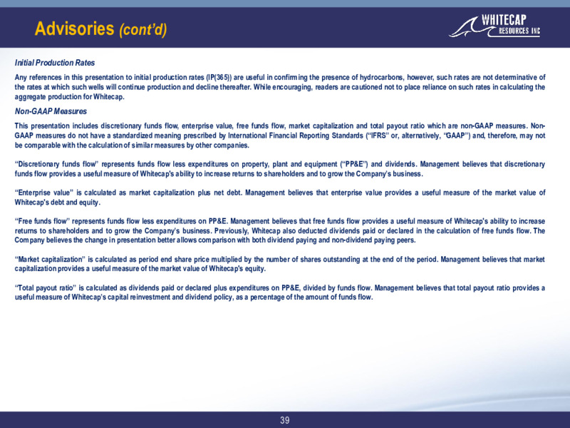 January 2022 Corporate Presentation – Whitecap Resources Inc. – slide 33