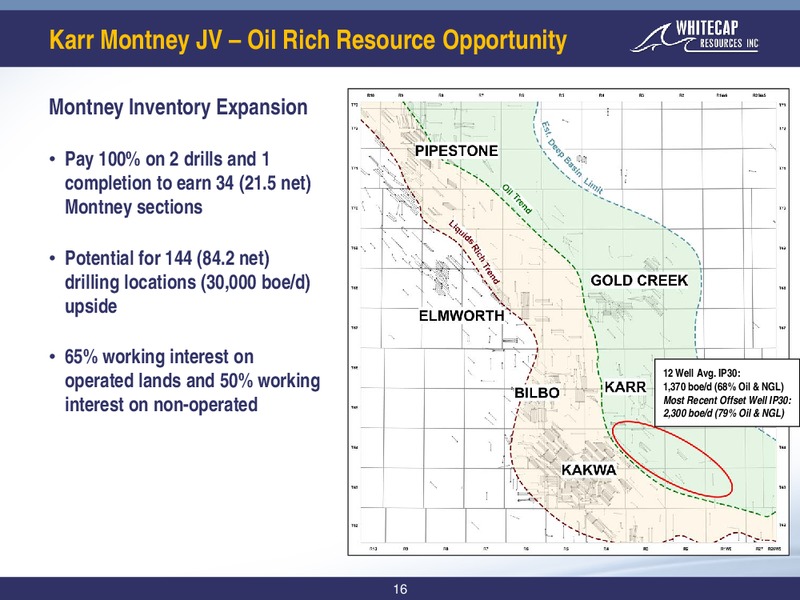 4Q 2019 Earnings Presentation – Whitecap Resources Inc. – slide 16