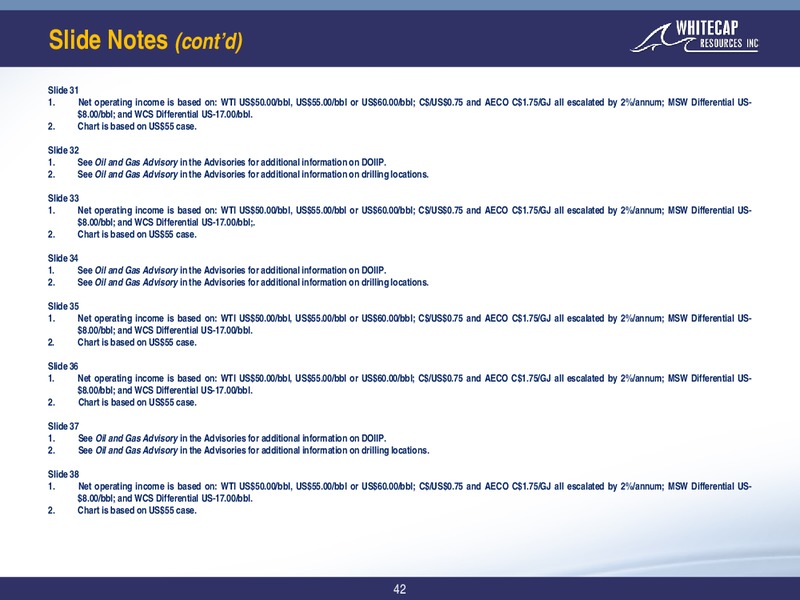 4Q 2019 Earnings Presentation – Whitecap Resources Inc. – slide 40