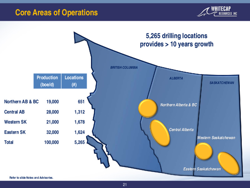 March 2021 Corporate Presentation – Whitecap Resources Inc. – slide 21