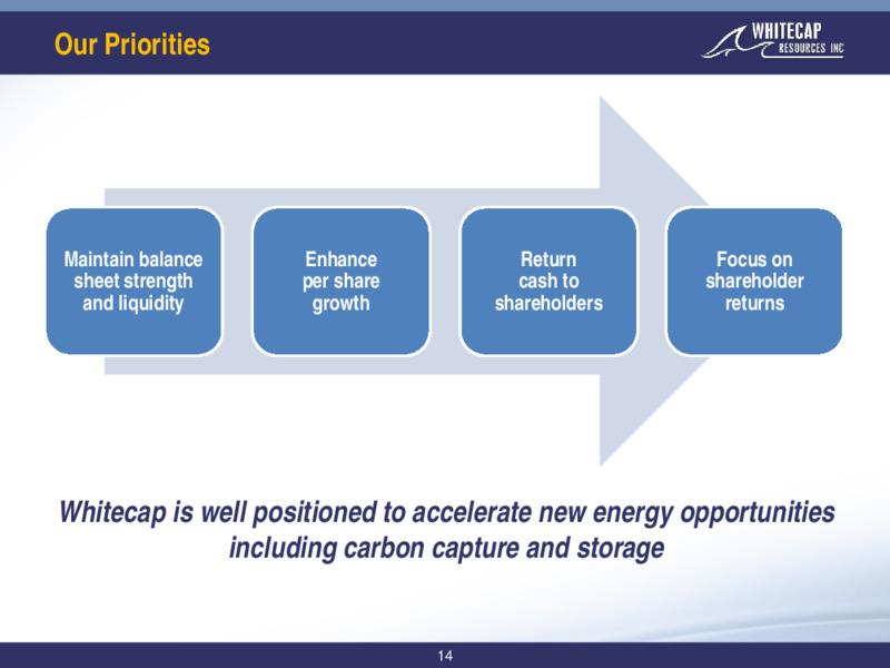 March 2021 Corporate Presentation – Whitecap Resources Inc. – slide 14