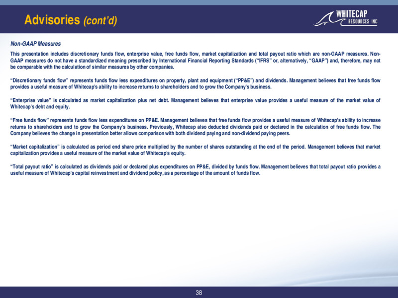 March 2021 Corporate Presentation – Whitecap Resources Inc. – slide 32