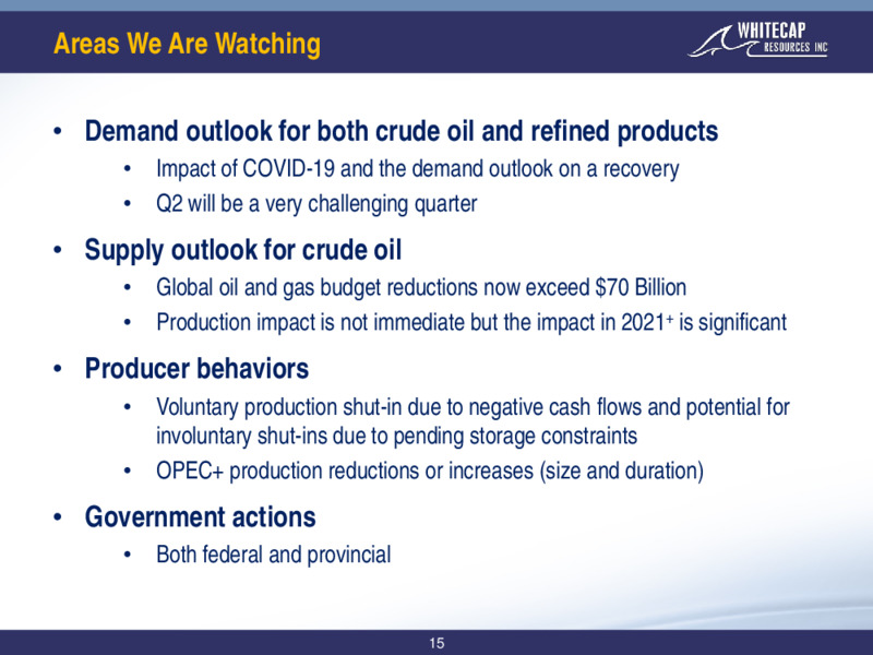 June 2020 Corporate Presentation – Whitecap Resources Inc. – slide 15