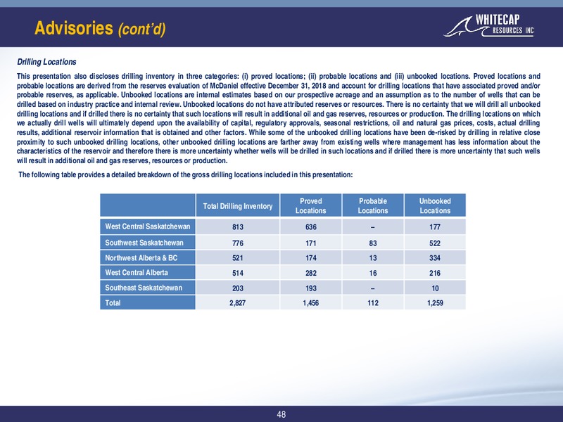 August 2019 Corporate Presentation – Whitecap Resources Inc. – slide 44