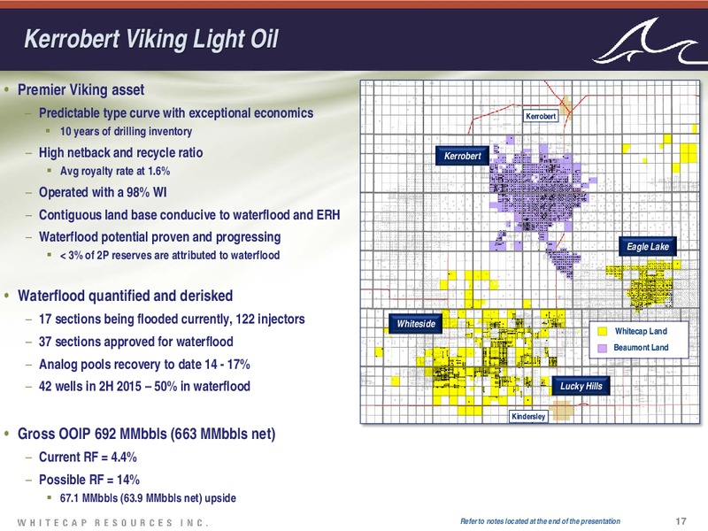 September 2015 Investor Presentation – Whitecap Resources Inc. – slide 17