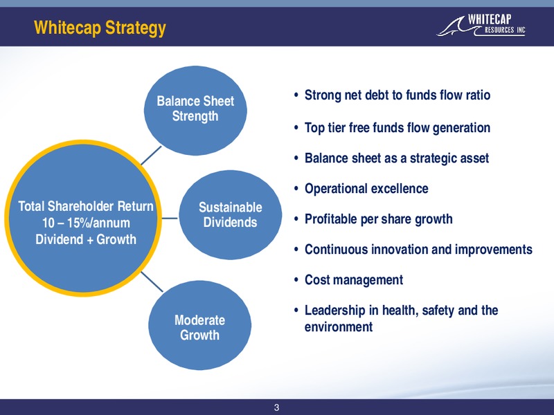 October 2019 Corporate Presentation – Whitecap Resources Inc. – slide 3