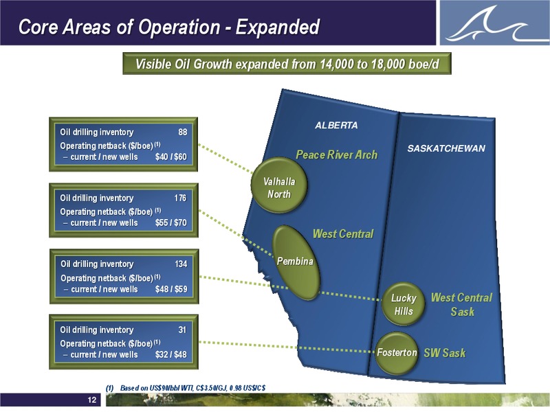 DECEMBER 2011 INVESTOR PRESENTATION – Whitecap Resources Inc. – slide 12